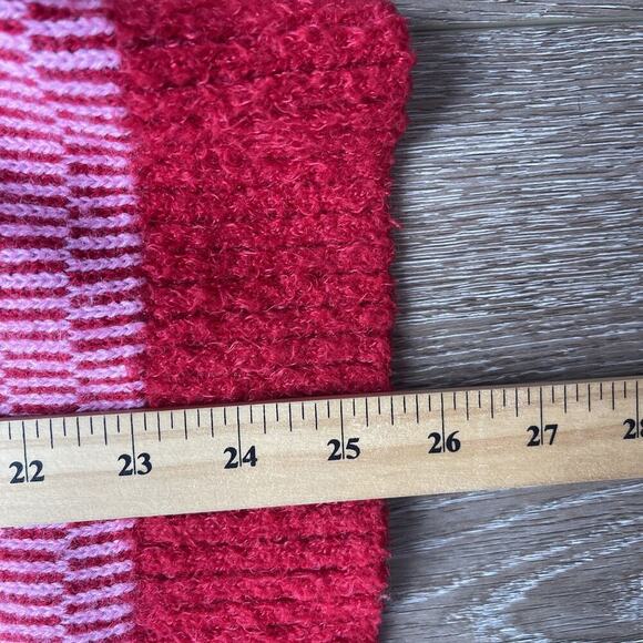 33 Degrees Christmas Cardigan Knit Sweater Plus Size 3XL Red Boxy Sparkle Button - Picture 7 of 10